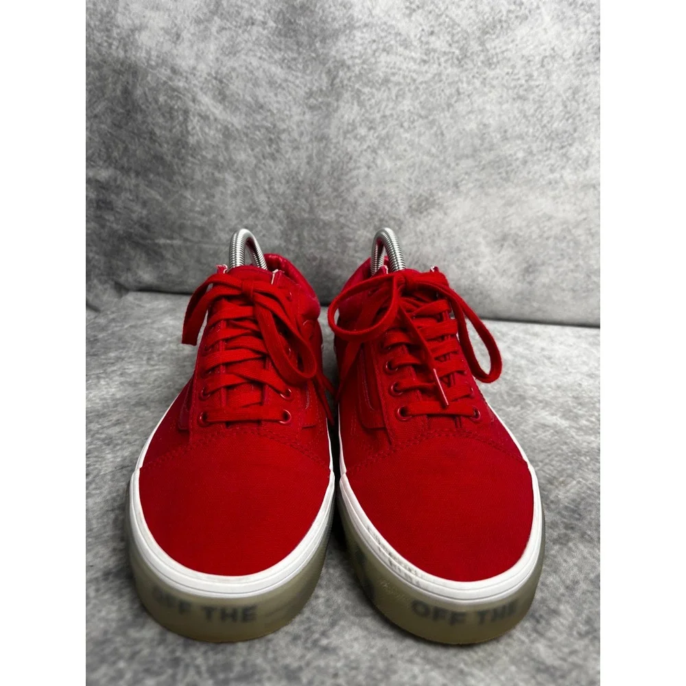 Vans Old Skool OTW Foxing Translucent Sneakers Shoes Racing Red Unisex M9 W10.5